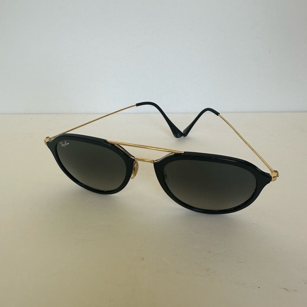 Ray-Ban Black/Gold Frame with Gold Detail Sunglasses - Picture 2 of 11
